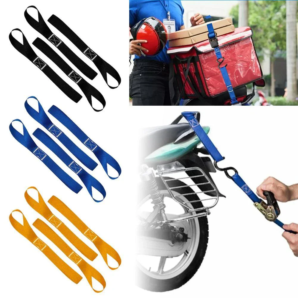 

Soft Loop Tie Down Straps or Securing ATV Motorcycles Scooters Dirt Bikes Lawn Mutipurpose Motor Tie Downs Luggage Straps