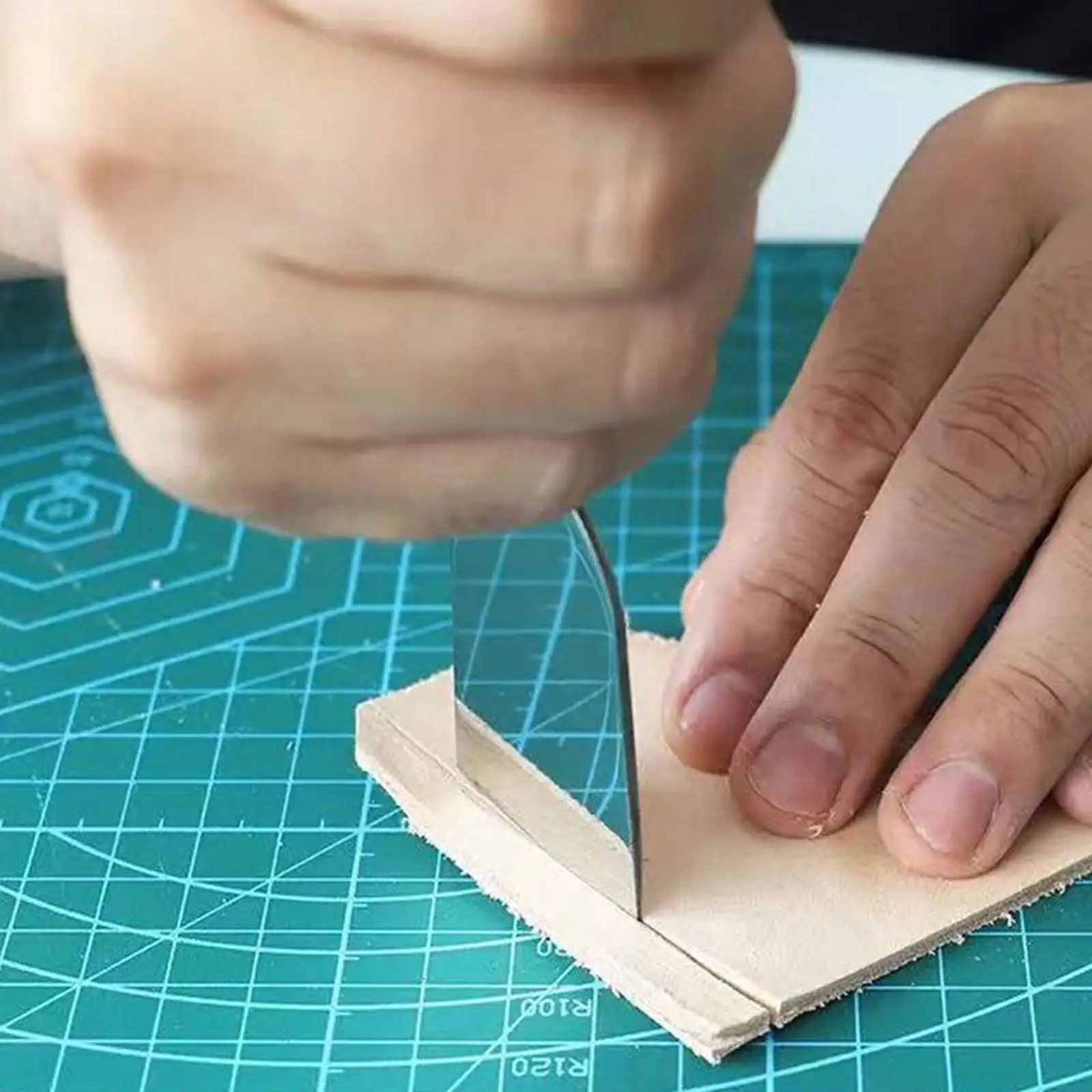 Sewing Buttonhole Cutter Hole Punch Tool Sharp Blade Mini Mat for Garment Tailoring and DIY Projects