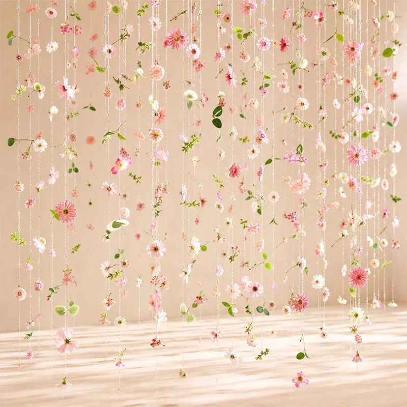 1/2 Stück 180CM Künstliche Seiden-Hängeblumenranke, Gefälschte Blumengirlande, Hochzeitsdekoration, Hintergrund-Dekoration für Zuhause und Wand – Detail 10