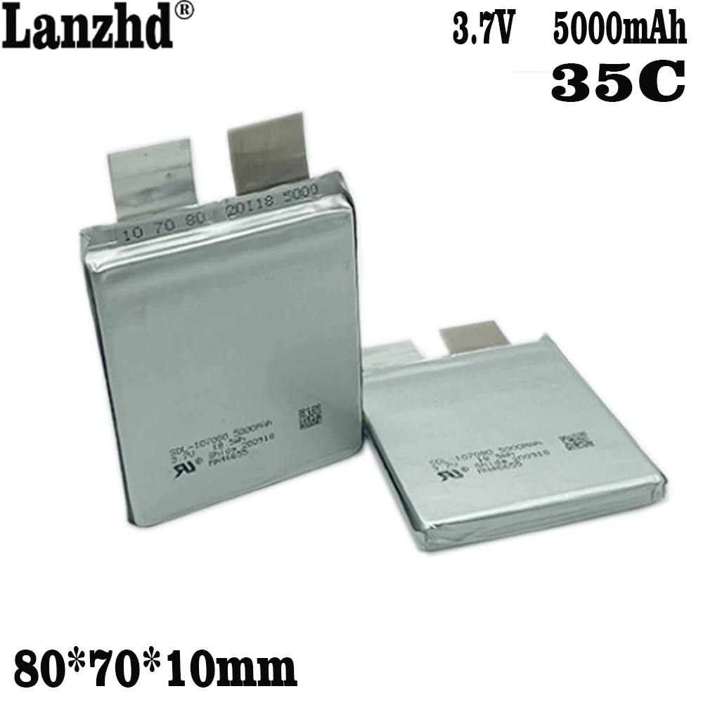 1-20pcs 3.7V Batteries 107080 117080 35C 70C Battery For Starting power supply automobile igniter Model car model airplane