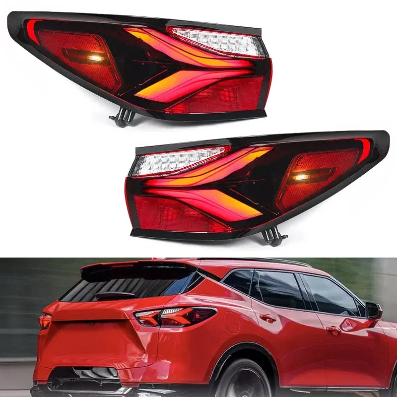 

Задний фонарь в стиле поп для Chevrolet Blazer 2019 2020 2021 2022, автомобильный светодиодный задний фонарь, стоп-сигнал, задний фонарь дальнего света 84587611 84587612