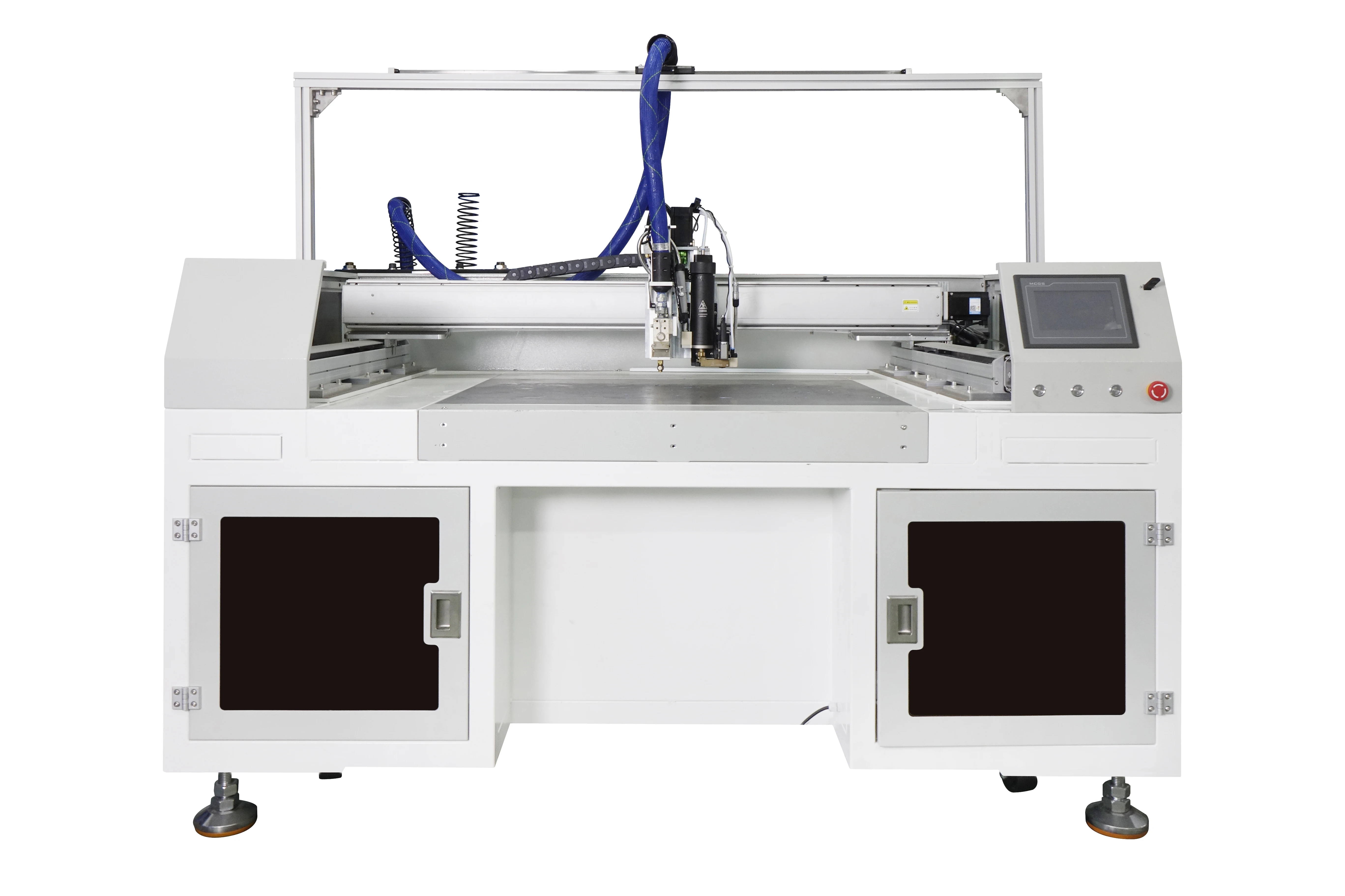 

CNC Controlled Semi-Automatic Gluing Machine Pneumatic Hot Melt Glue Sprayer Enhanced Productivity For Wood Packaging