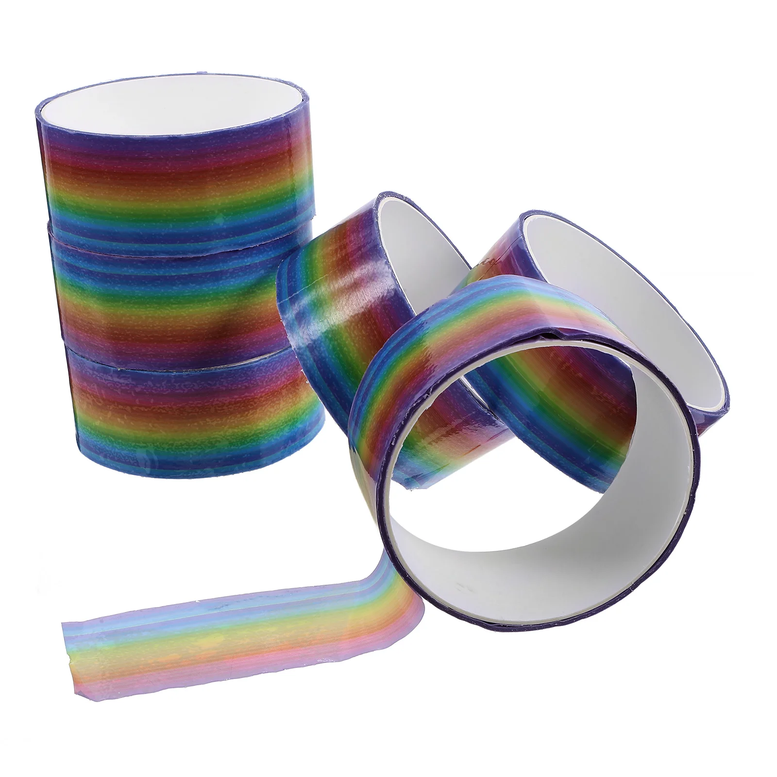 

6 рулонов липкой ленты для рукоделия, разноцветная самоклеящаяся лента для расслабляющих и развлекательных проектов, легко рвется