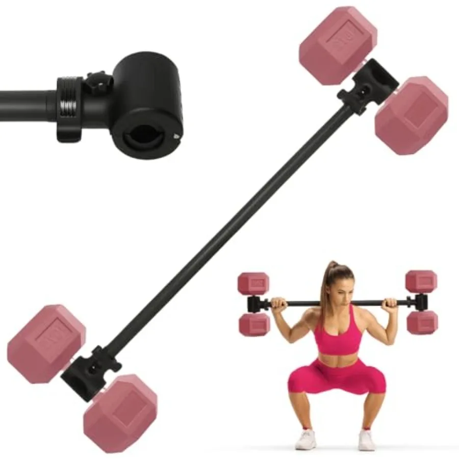 

Adjustable Dumbbell to Barbell Converter Bar for Home Gym Strength Training Easy Grip and Installation Durable Steel Constructi