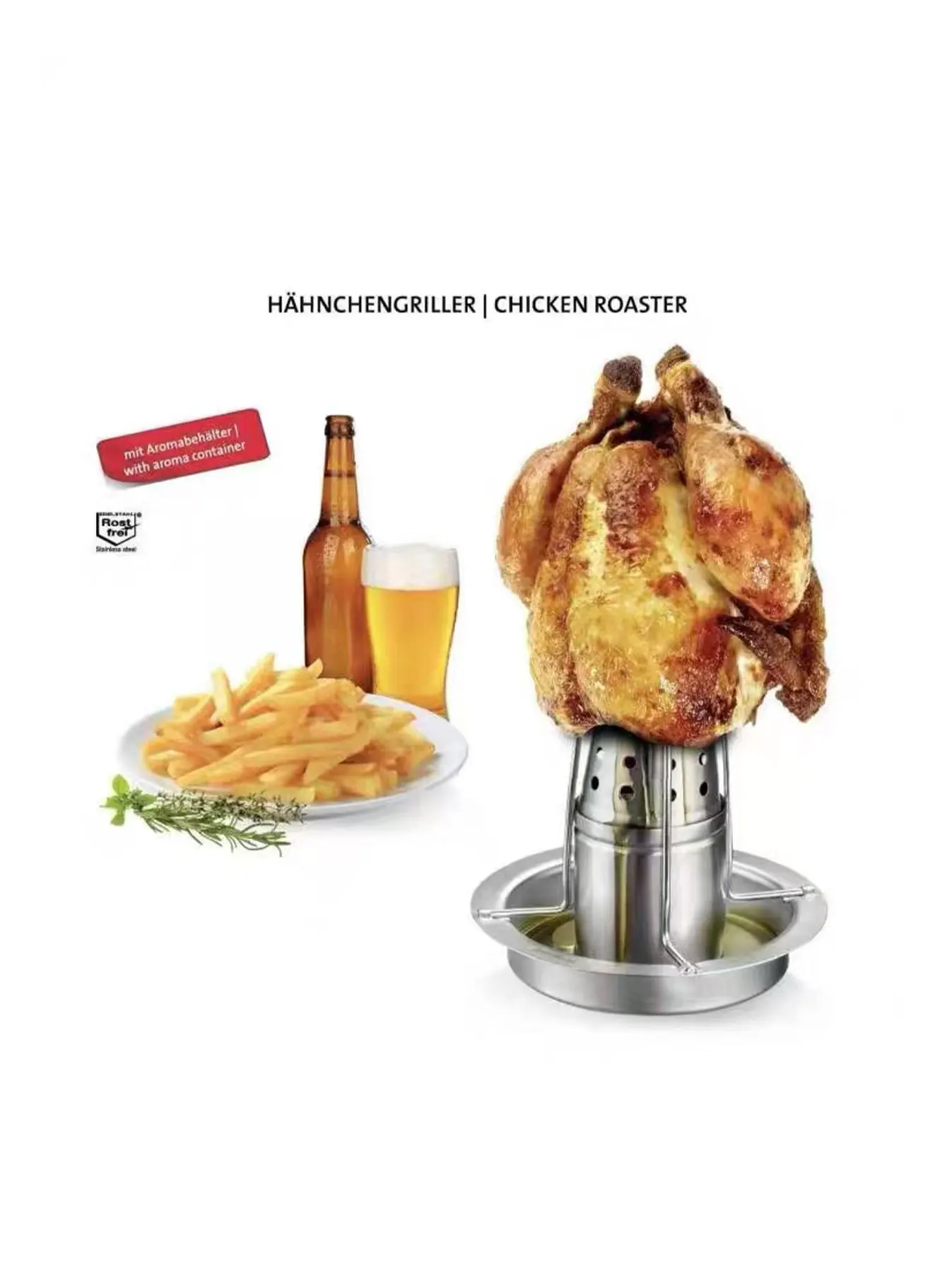 

Stainless Steel Turkey Rack, Household Chicken Roasting Rack, Grill Pan, Barbecue Rack, Outdoor Camping Barbecue Rack, Detachable Bbq