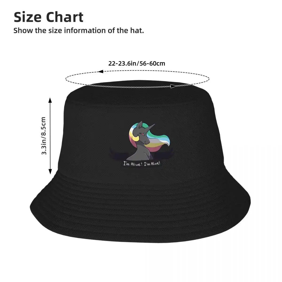 Pride Unicorn (disability) Bucket Hat foam party Hat Luxury Hat Hip Hop Luxury Brand Men Hats Women's
