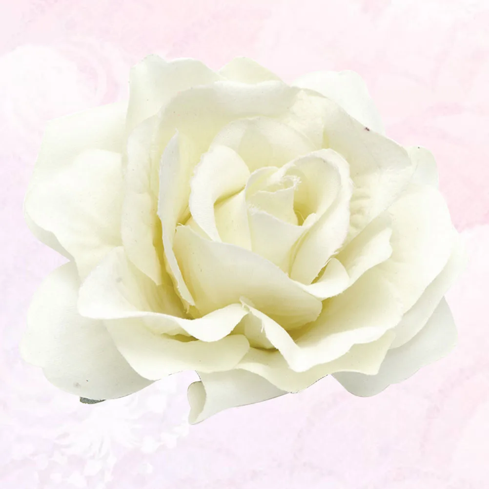 

5pcs Big Rose Brooch Fabric Flower Brooches Artificial Wedding Hair Accessories Cloth Pin For Dresses Floral Decor Rose Corsage