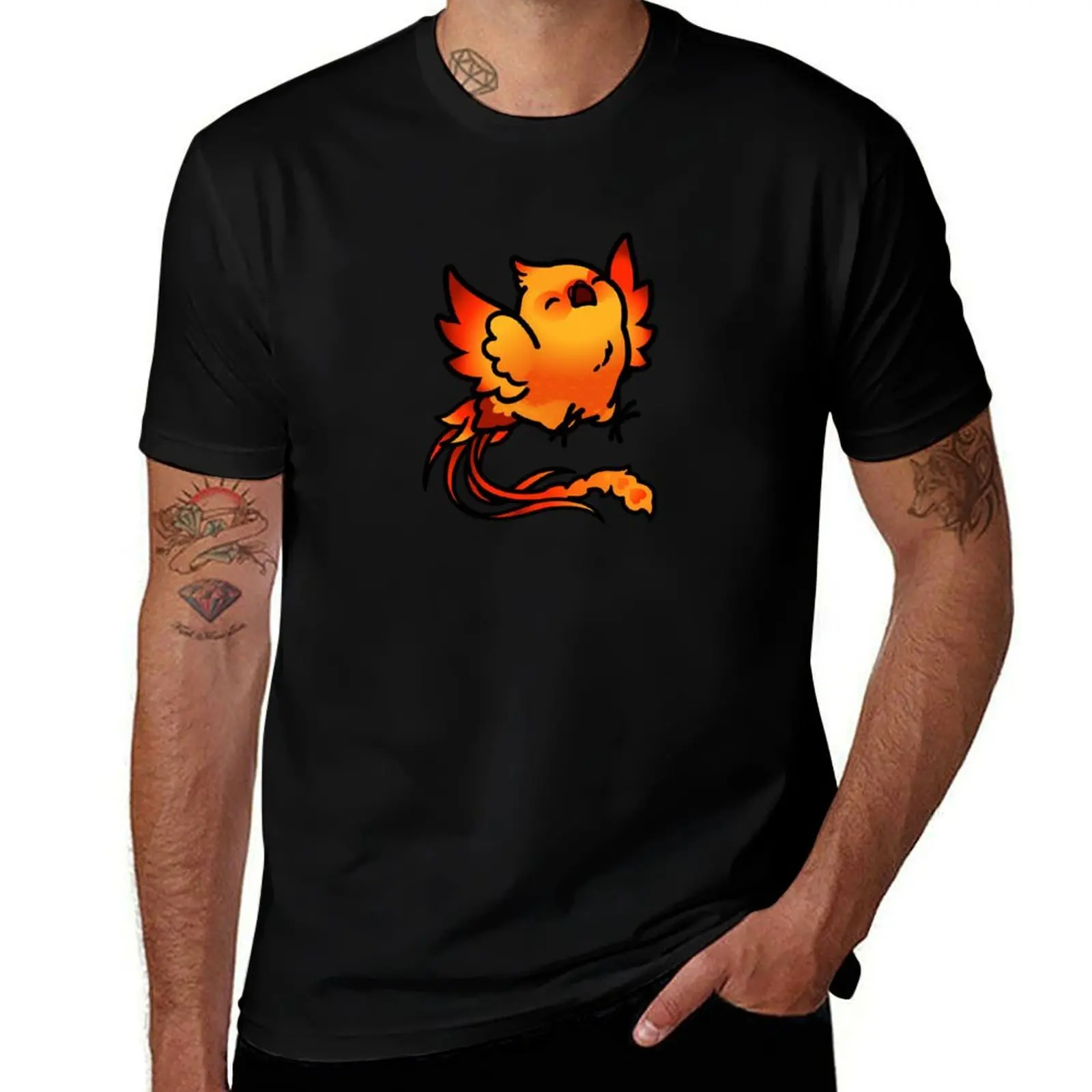 Happy Chubby Phoenix T-Shirt Work Outdoor for Men T-Shirt