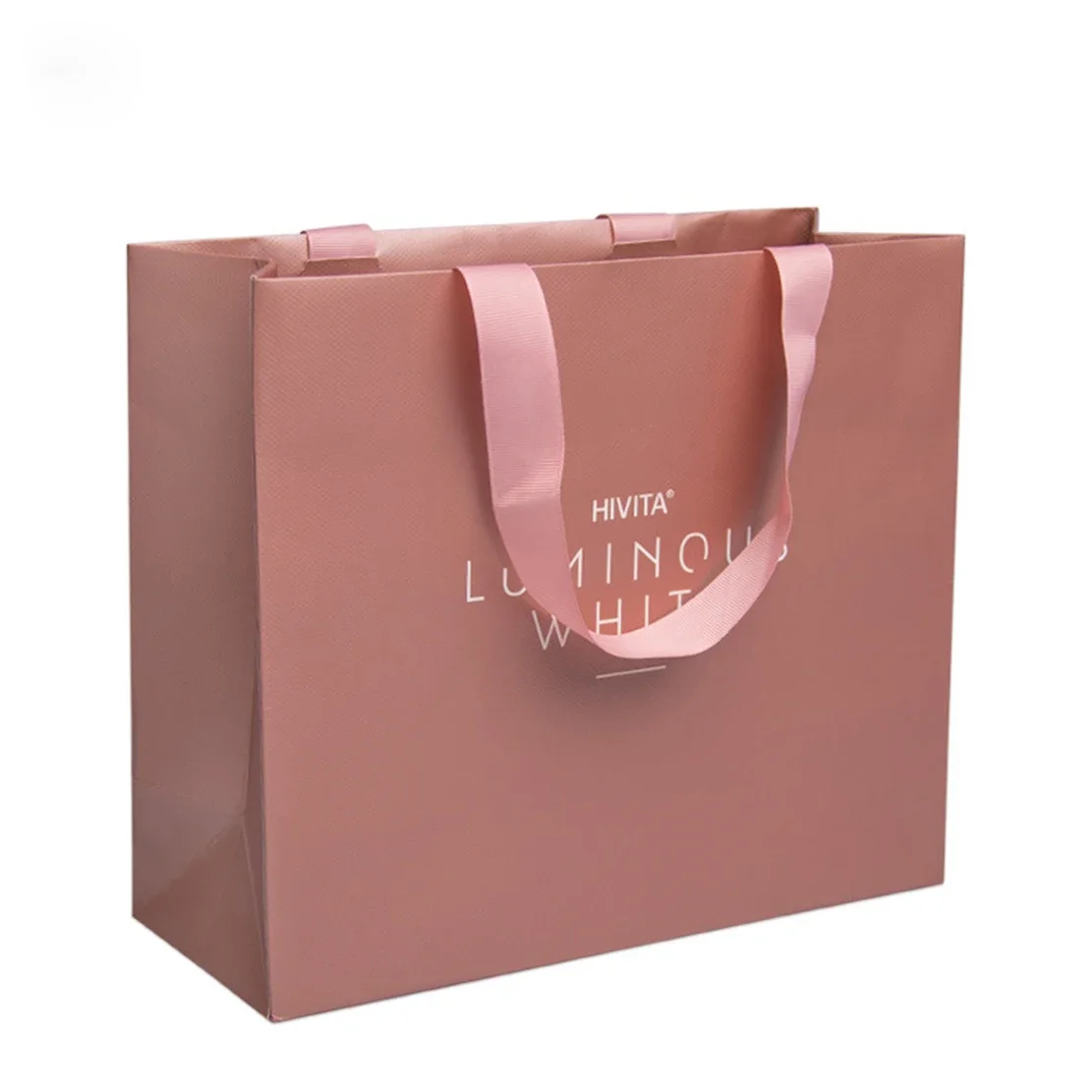 Custom Fashion Your Own Logo Print Premium Cosmetics Jewelry Packaging Bag Luxury Kraft Gift Shopping Paper Bags With Handles