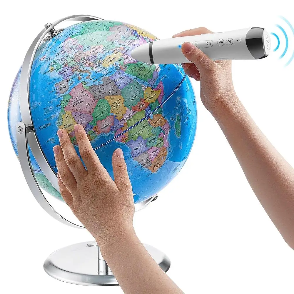 

Educational Interactive Talking Globe for kids with Smart Pen LED Night Light USB Learning Gift for children