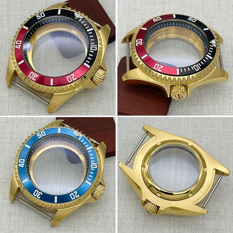 42mm SKX007 Watch Case NH35 Case Domed Double-Layer Glass Fit NH35 NH36 7S26 4R35 Movements Case For Men's Watches Replacement