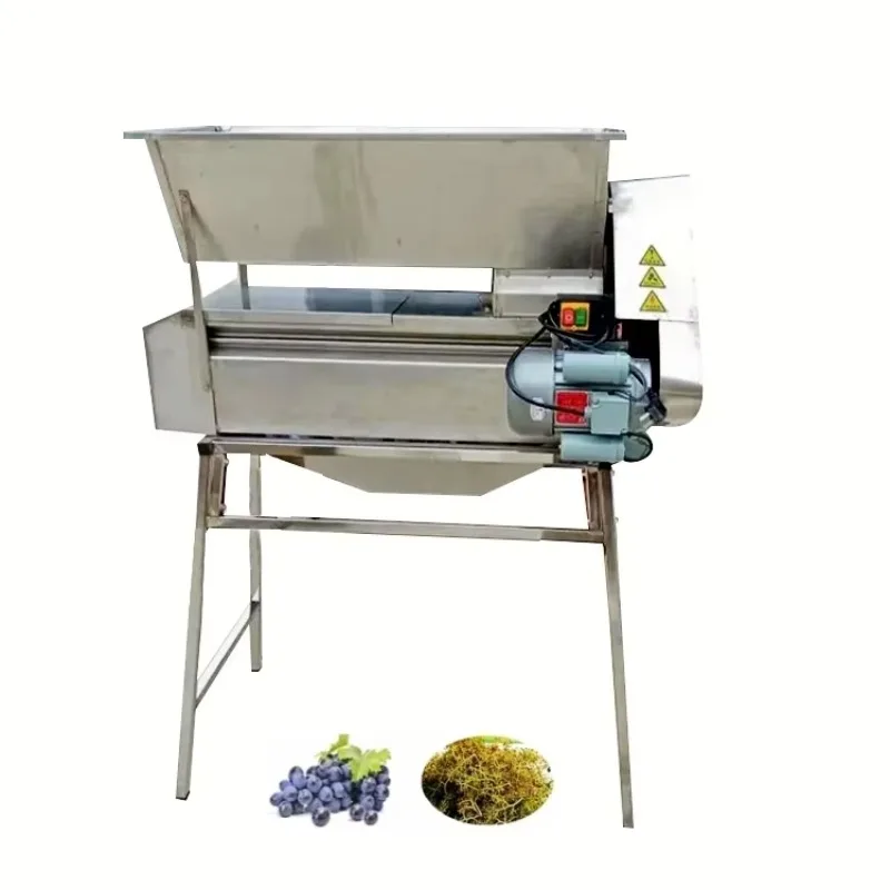 Stainless Steel 2.5T/H Grape Crusher Destemmer Machine Grape Stem Removal And Crushing Machine