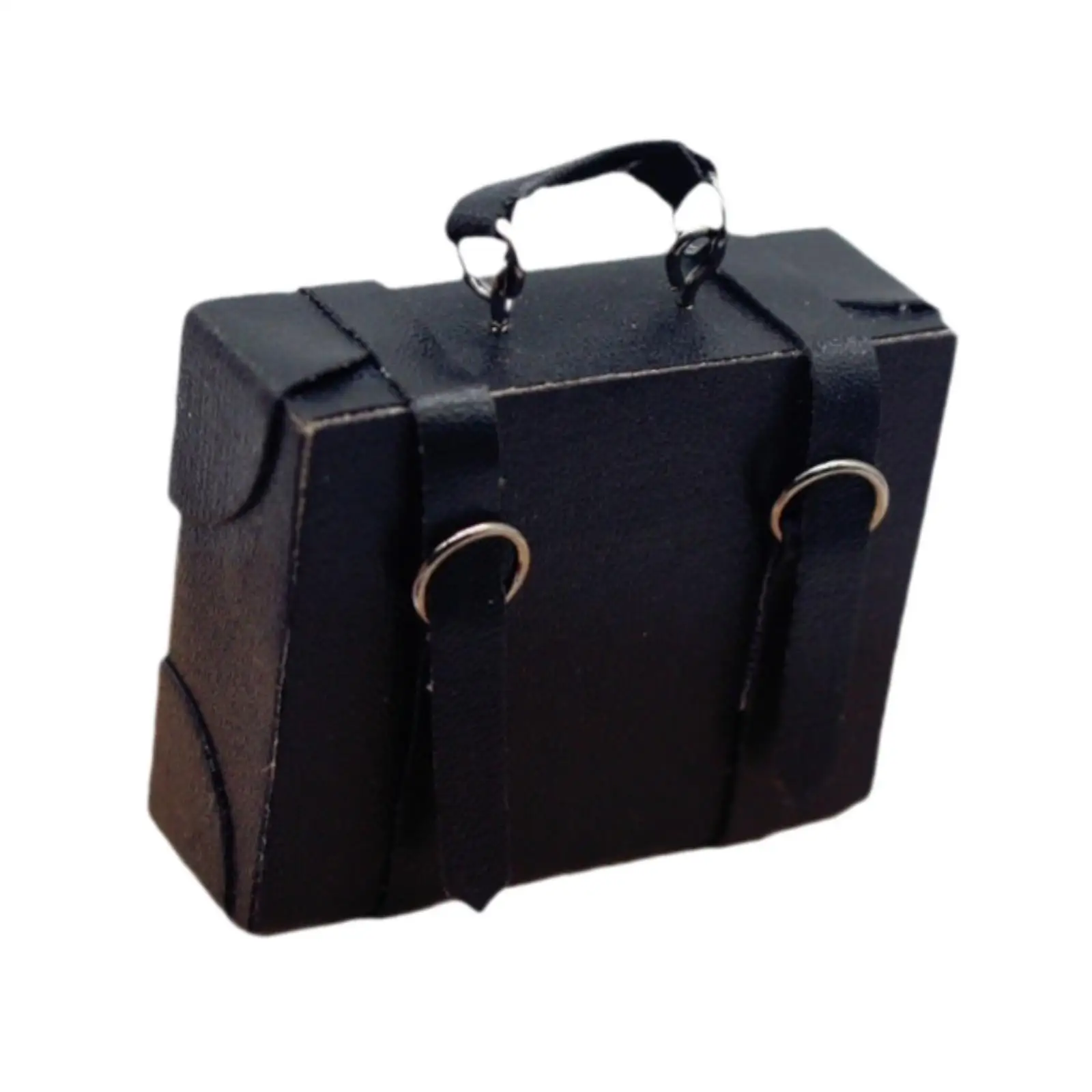 1/6 1/12 Lugguage Box Miniature Briefcase Model Wood Scenery Supplies Simulation Doll Furniture Doll Accessories for Diorama