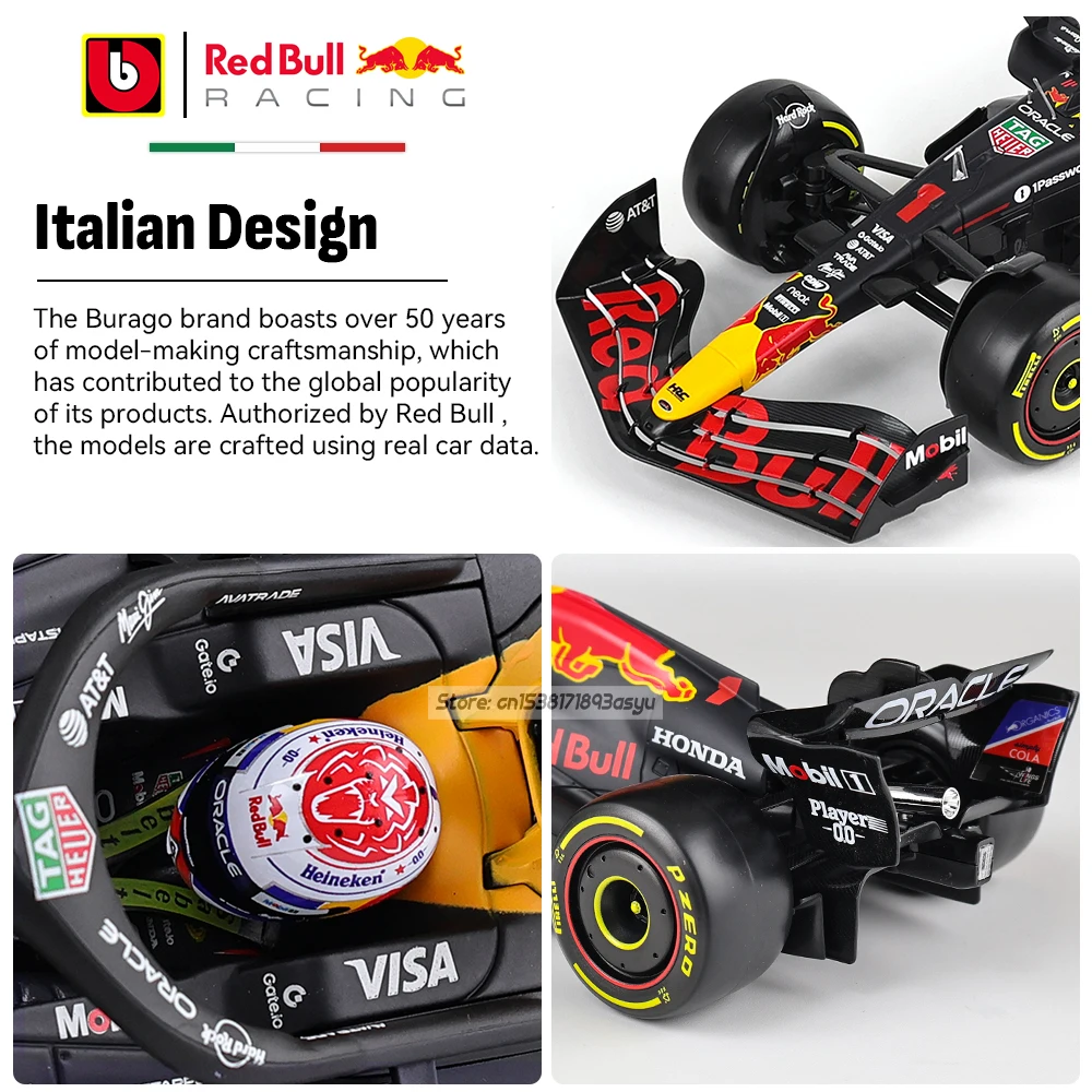 Bburago 1:18 large proportion Red Bull Racing 2025 F1 RB21 1#Verstappen Die cast alloy F1 car model Classic Collectio Trend