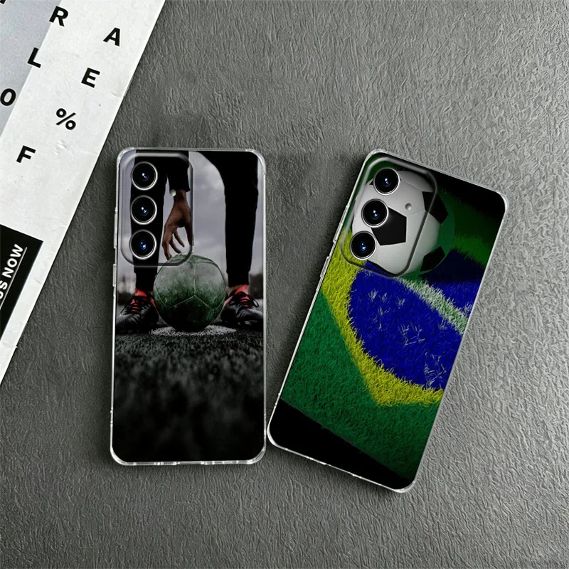 Football Soccer Ball Design Phone Case for Samsung A57 A56 A55 A54 A17 A16 A15 A14 A37 A36 A35 A34 A27 A26 A25 A24 A07 A06 A05S