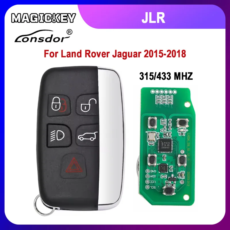 Lonsdor Specific Smart Key for Land Rover Jaguar 2015-2018 5 Buttons Smart Remote Key 315MHz/433MHz
