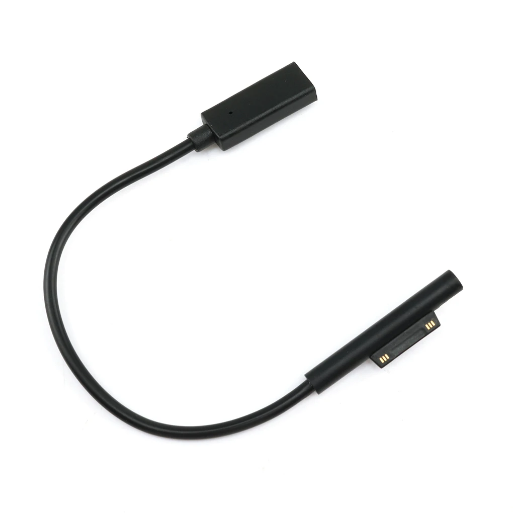 Repuesto para Microsoft Surface Pro6/Pro5/4/3/2, Cable de carga PD a tipo C hembra 15V PVC