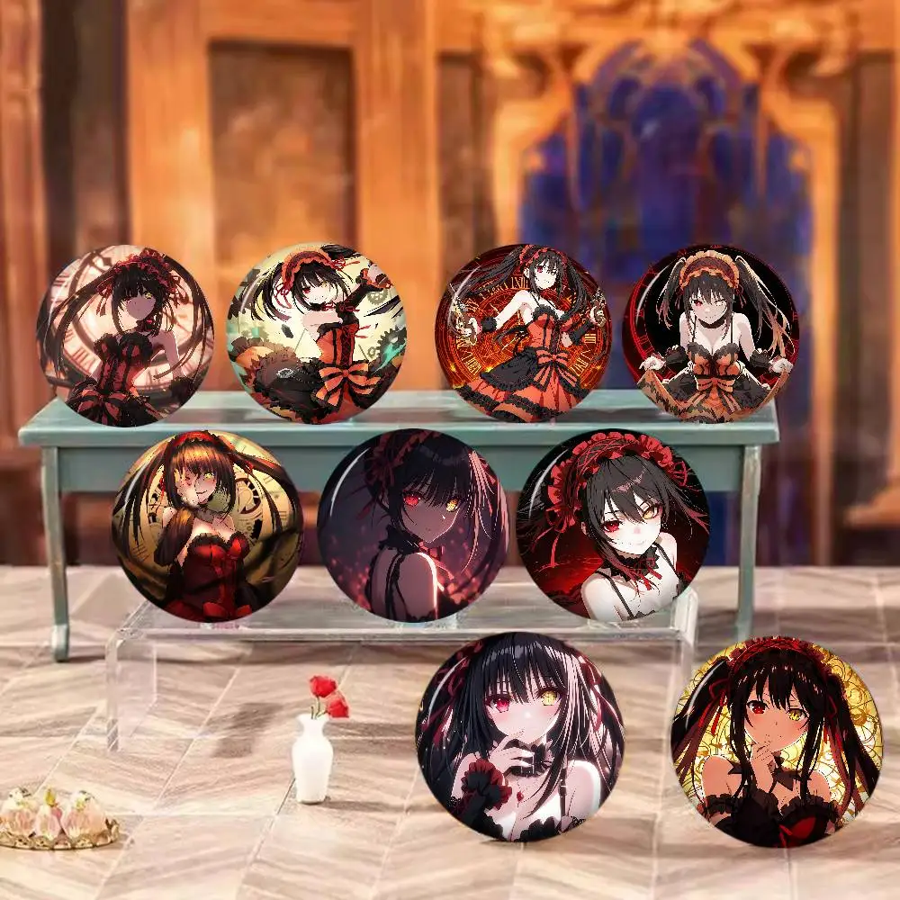 D-Date A Live Tokisaki Kurumi New  Brooches Soft Button Pin Funny Silly Gnarpy on A Skateboard Meme Badge Gamer Collection Gifts