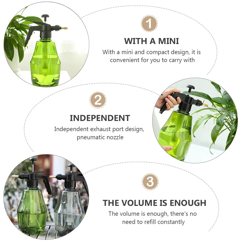 

Plastic Watering Pot Sprayer for Plants Garden Use Reusable Eco Friendly Portable Enough Volume Pneumatic Nozzle