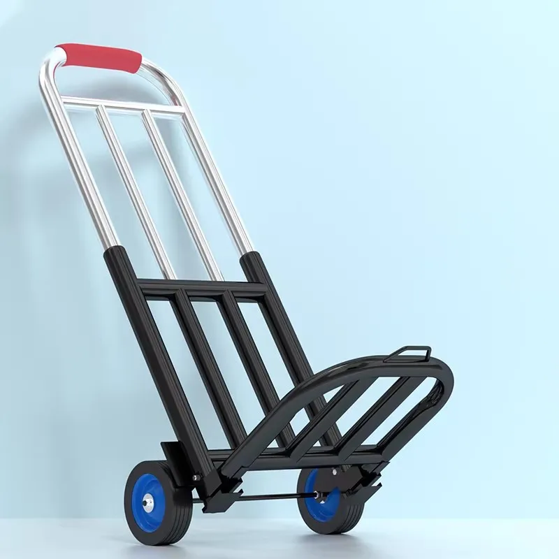 

Portable Hand-Pulled Shopping Cart Foldable Carbon Steel Sound System Outdoor Stall Moving Home Essential Vegetable Buying