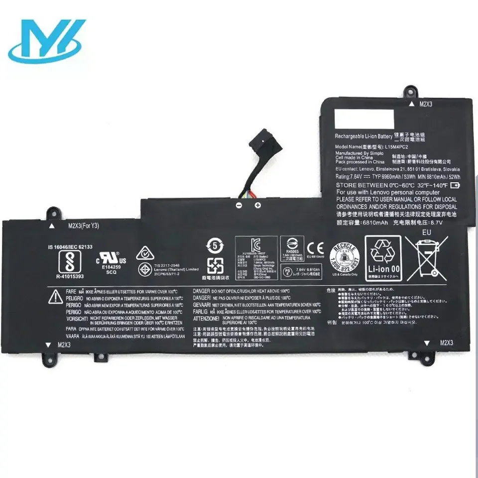 Batería de ordenador portátil L15M4PC2 para Lenovo Yoga 710-14ISK 710-14IKB Yoga 710-15ISK 710-15IKB Yoga 710-11, L15L4PC2 L15M4PC2