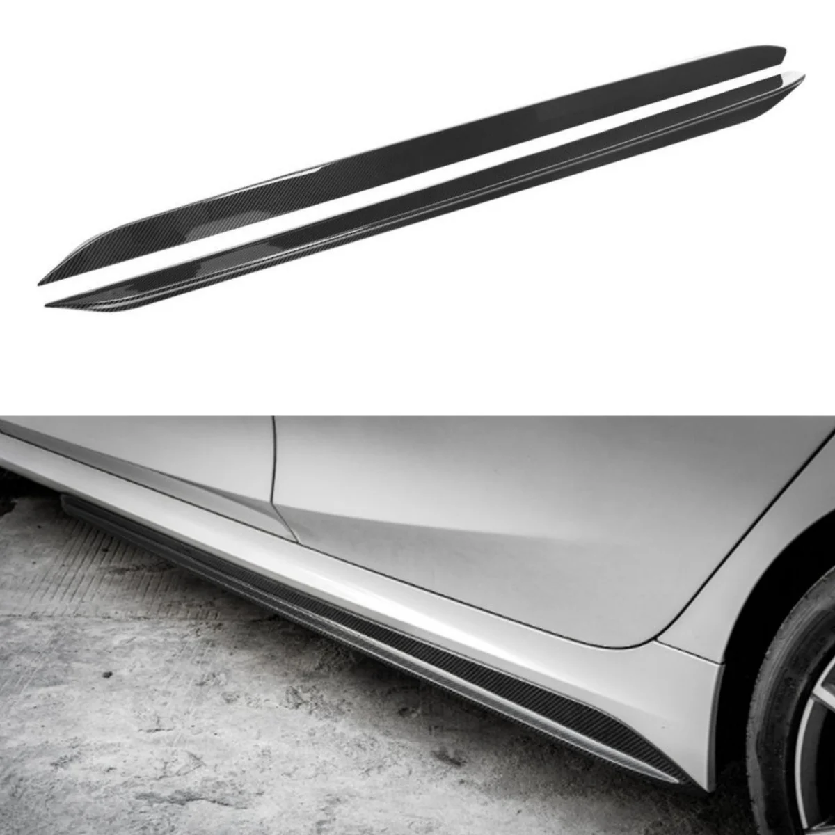 

MP Style Dry Carbon Fiber Side Skirt for BMW 3 Series G20 2020+ Side Skirts Gloss Black Bumper New Condition