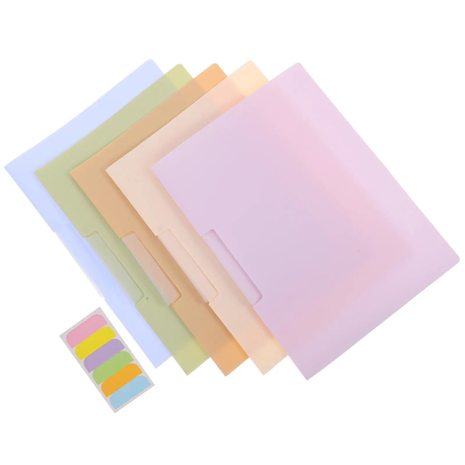 5Pcs File Folder A4 Rotating Side-Opening Clip Report Covers Letter Size Presentation Binder Document Organizer for Office