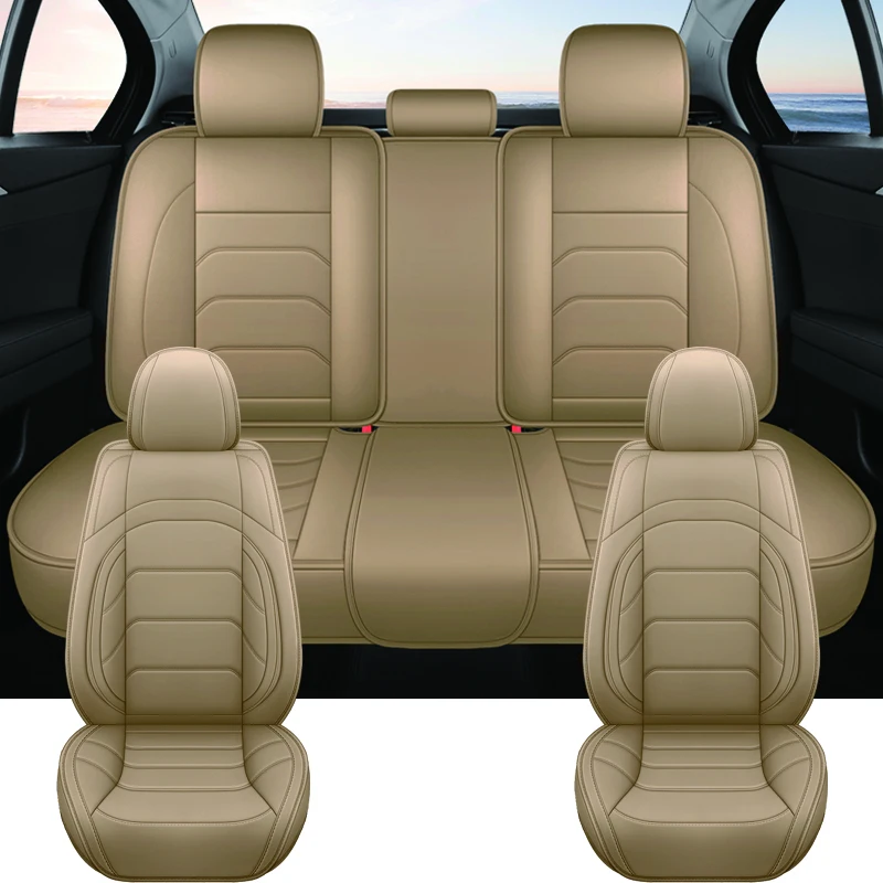 وسادة الخصر المضادة للانزلاق العالمي الفاخرة مقعد السيارة يغطي ل MG MG4 ZS HS EV مولان MG6 MG5 بو الجلود اكسسوارات السيارات الداخلية #5