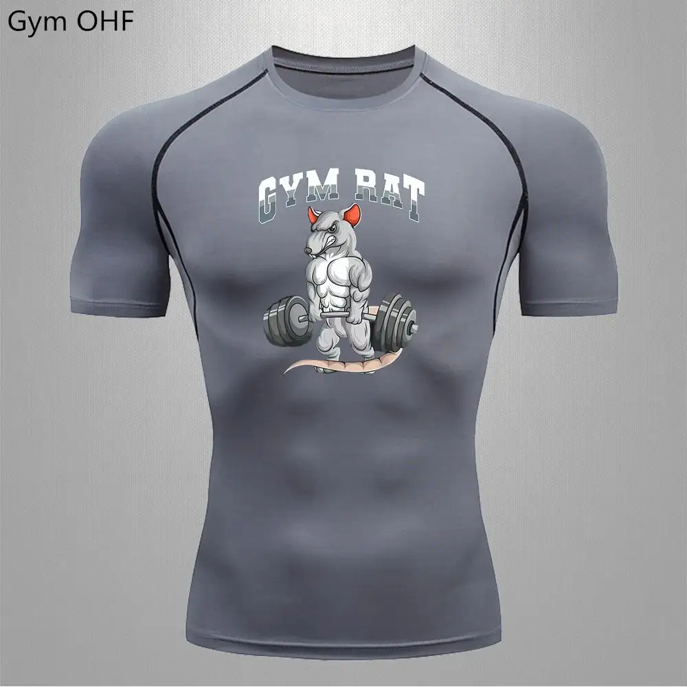 

Rashguard Jiu Jitsu Men's High Quality Fitness Gym Rat Sports T-Shirt Jogging Running Sweatshirt Tight Outdoor Training