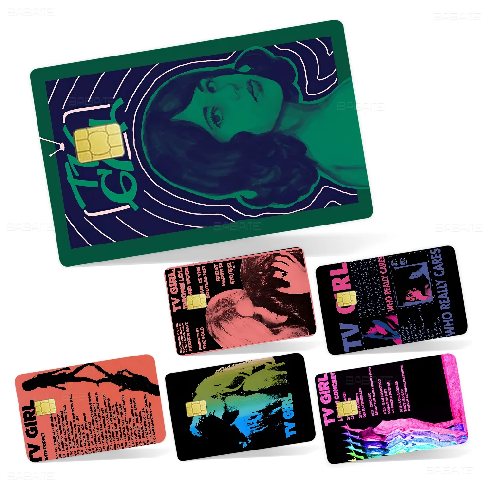 TV G-Girl Anime Spend Or Save Funny Shell On Off Ultra Thin No Fade Sticker Skin Cover Film For Debit Credit Card