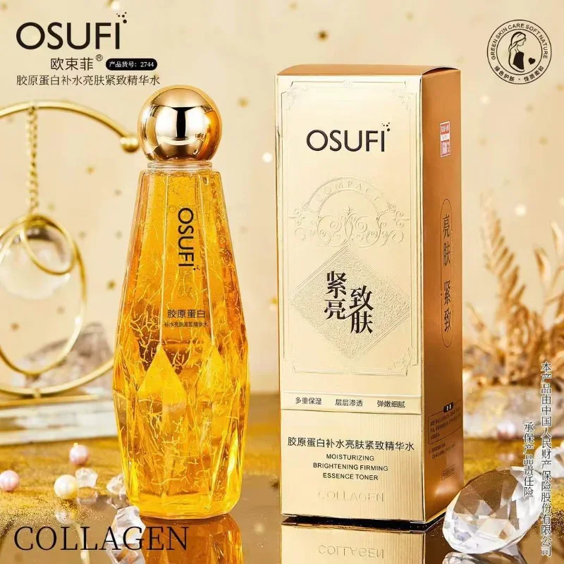 

OSUFI Collagen Facial Serum 300ml Anti Aging Smoothing Lines Facial Care Essence Moisturizing Brighten Beauty Skin Care Products