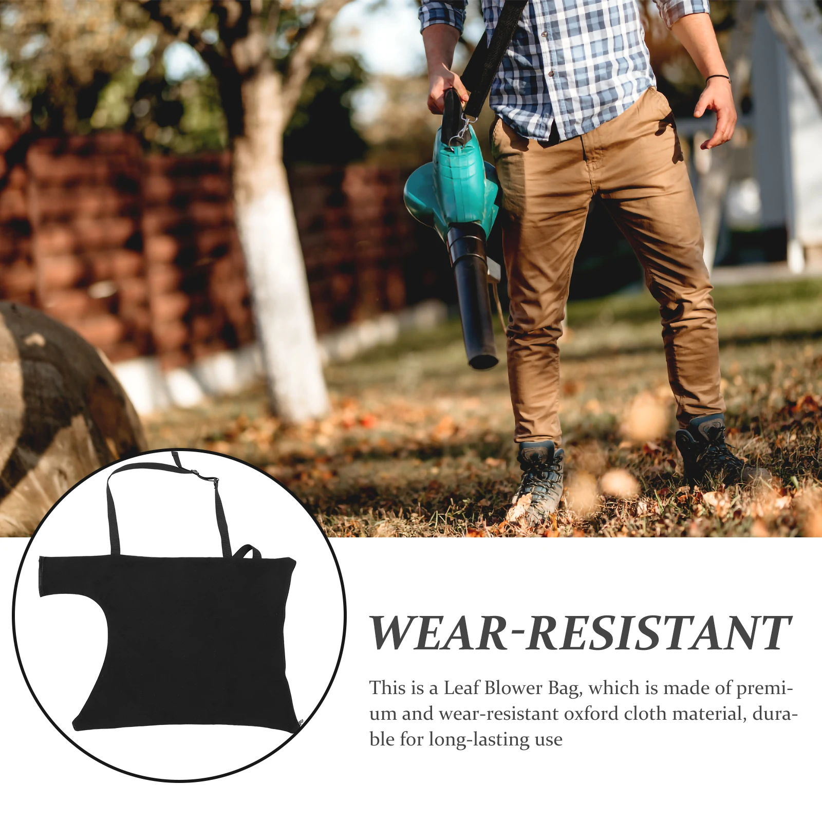 

Collection Replacement Leaf Blower Bag Shoulder Strap Large Capacity Wear-Resistant Oxford Cloth Bag For Yard Garden Outdoor