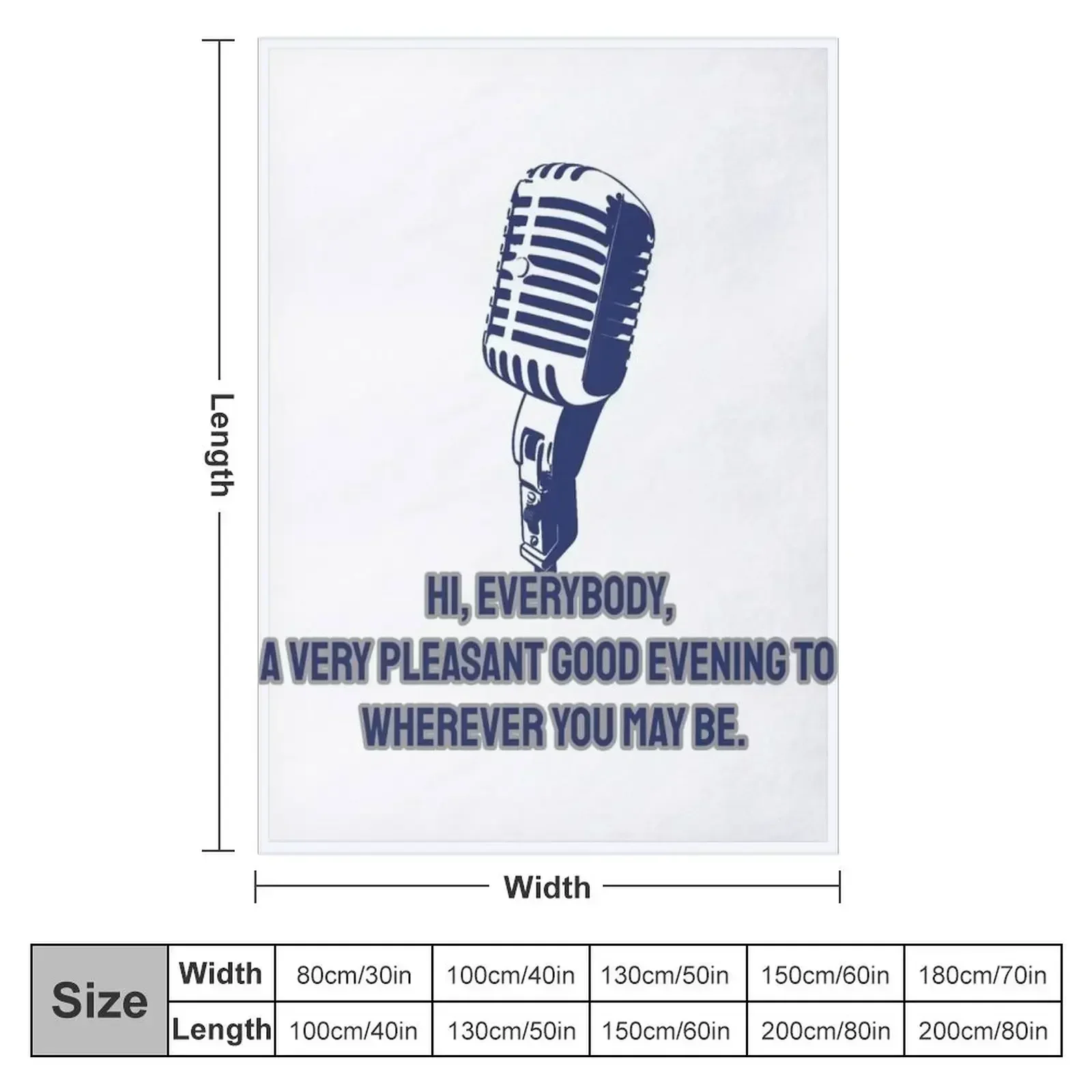 Vin Scully Quote Throw Blanket couch cozy soft plush fuzzy picnic outdoor blanket