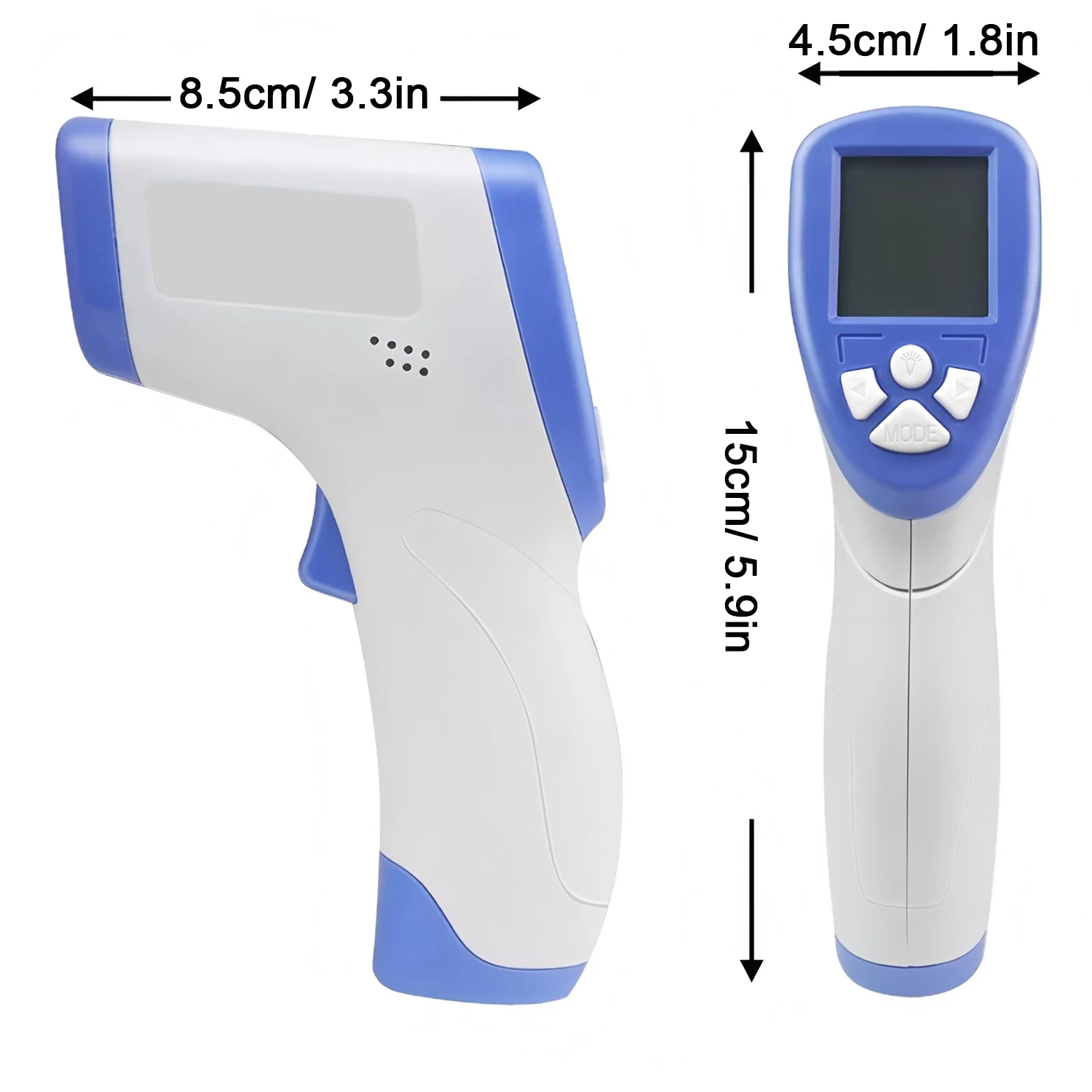 Medical Non-Contact Infrared Ear Thermometer - Digital LCD Display, 1-Second Fast Fever Check, Suitable for Infant Toddler Adult