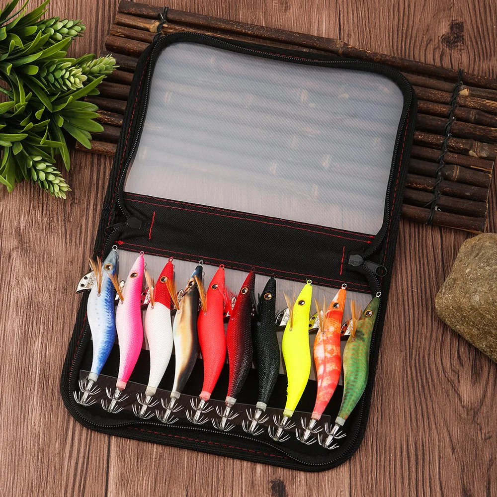 FSDZSO Squid Bait 2.5# 3.0# 3.5# Artificial Jigging Lures Slow Sinking Strong Hooks Sea Fishing Octopus Cuttlefish Luminous EGI - view 3