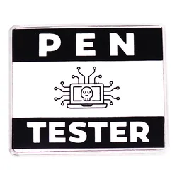 Cyber Security Pen Tester Badge Hacker Pen Tester Enamel Pin