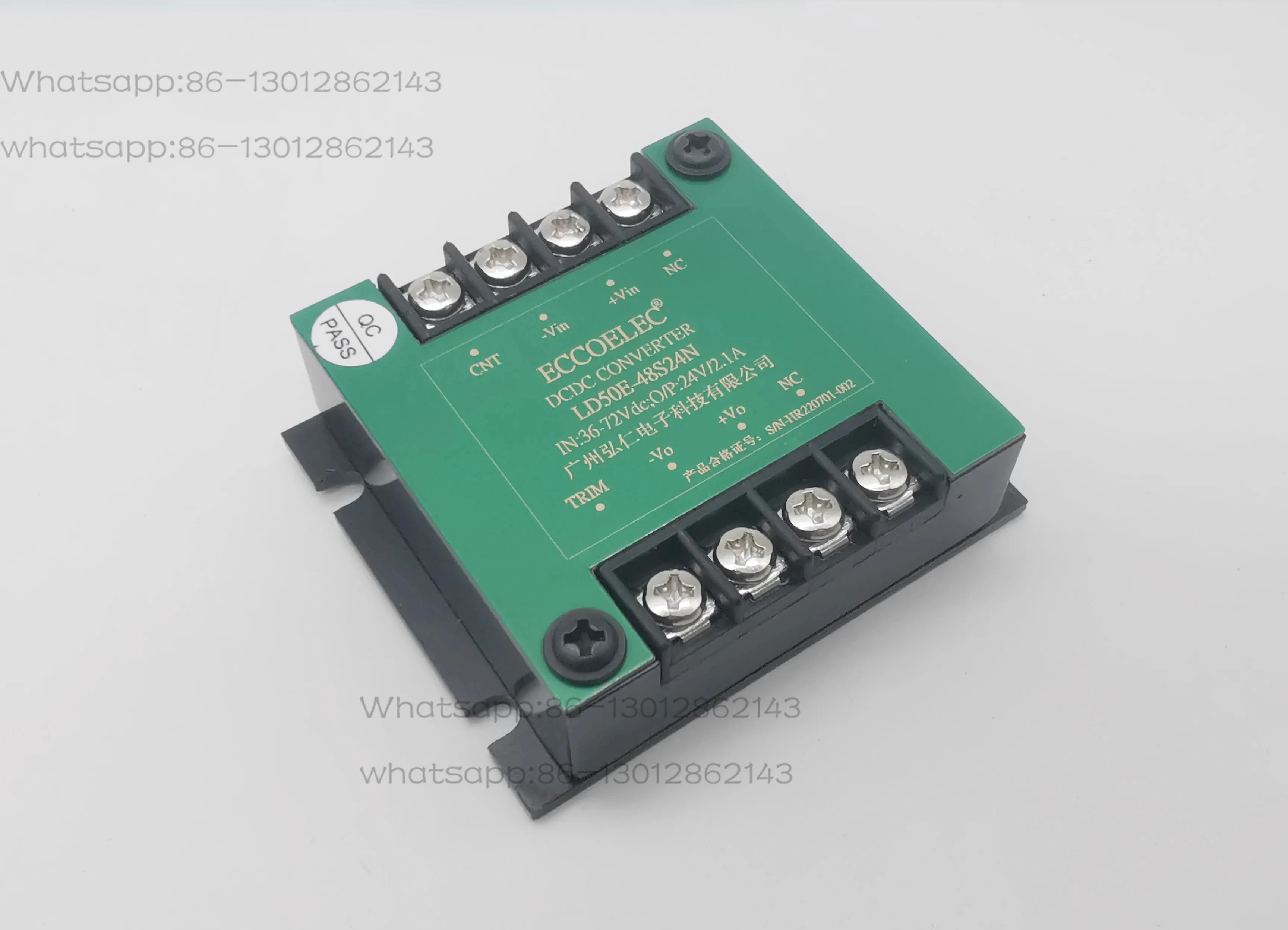 30-75W DCDC isolated regulated power supply module 12V/24V/48V/110V to single channel