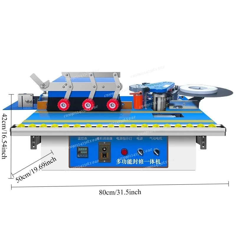 2000W Edge Banding machine Portable small Curved Line Home Decoration Double-sided Glue Edge Banding machine