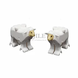 Building Blocks Sheep Farm Pasture Grassland Lamb Bricks MOC Educational Animal Compatible Assembles Parts DIY Construction Toy