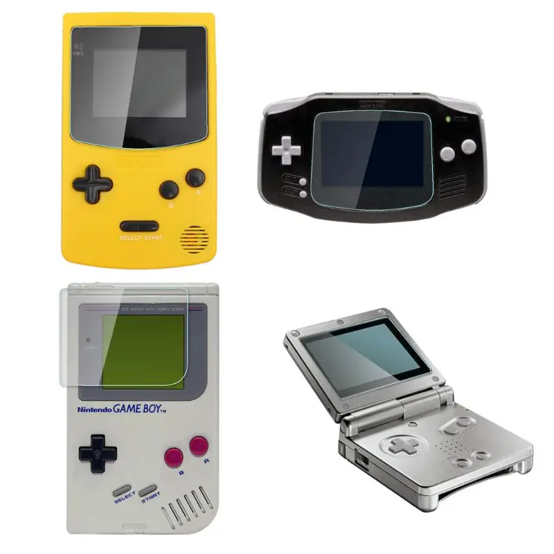 Filme protetor de lente de tela para o jogo menino avanço sp para gba gbc para gba sp