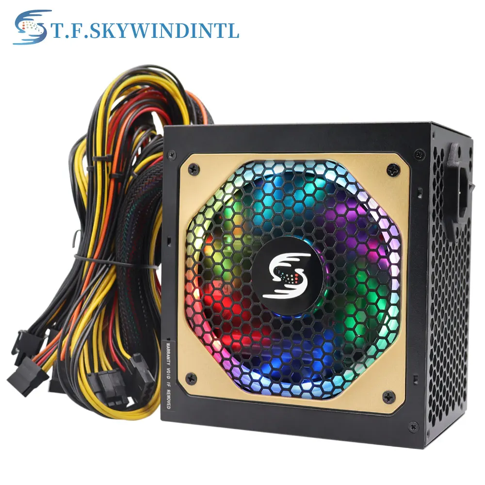 RGB 850W ATX Computer Switch Power Supply PSU GPU Power Supply 850 Watt ATX Gaming Motherboard PC Source