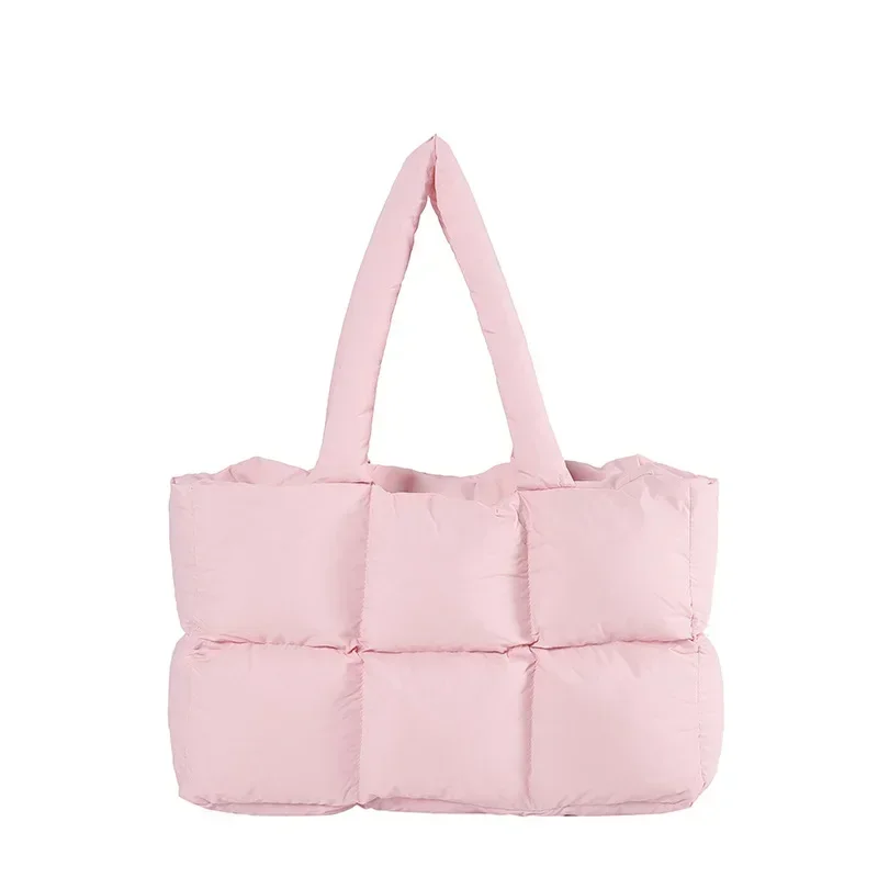 Axilas bolsas femininas versátil bolsa de ombro para baixo algodão jaqueta saco elegante mão feminina sacola designer sacos sac