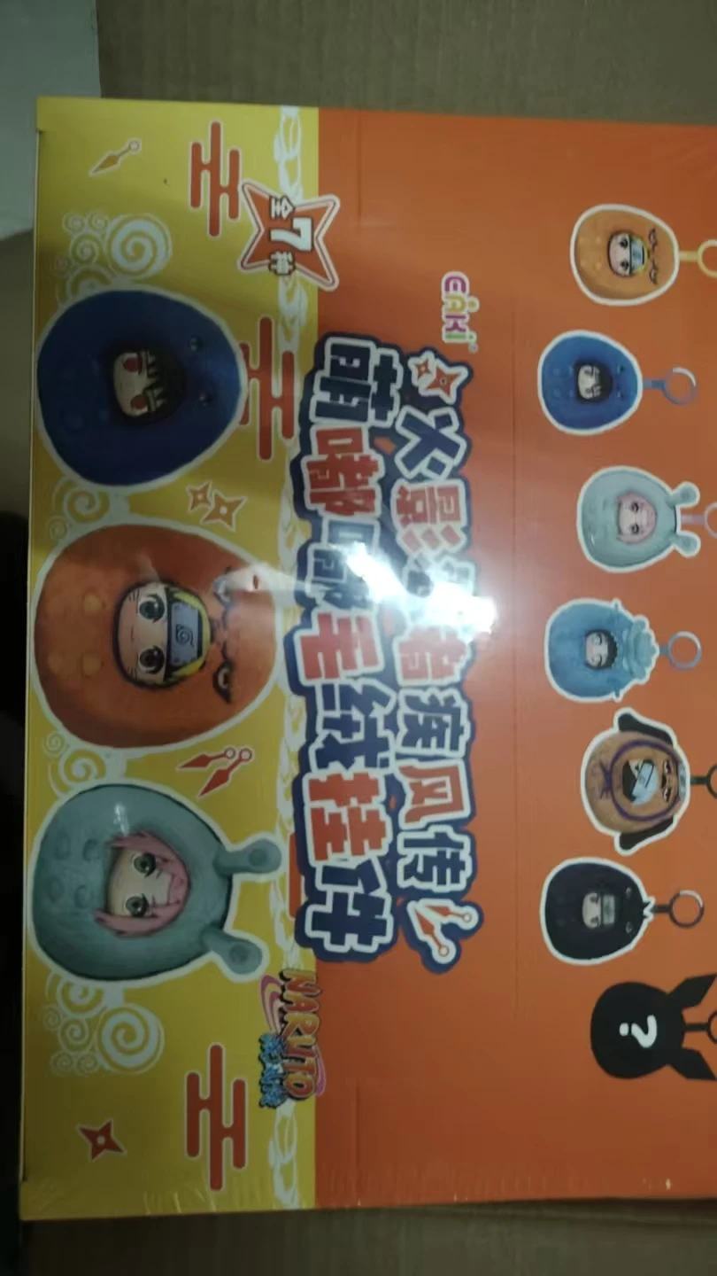 Genuino nuevo Eaki Naruto Shippuden lindo Toot serie colgante de felpa caja ciega Naruto Sasuke muñeca mochila colgante niño regalo