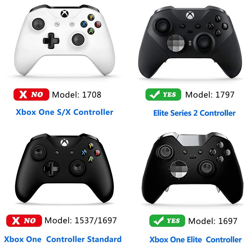 Juego de botones de repuesto para Xbox One Elite Controller Series 2, Juego de piezas de Metal, d-pad, palos de pulgar de gran altura, paletas traseras, 14 en 1