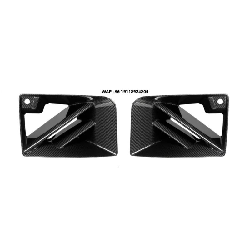 

100% Dry Carbon Fiber SQ Style Front Air Inlet Replacement for G87 M2 Coupe 2023+ Front Fender Vent Cover