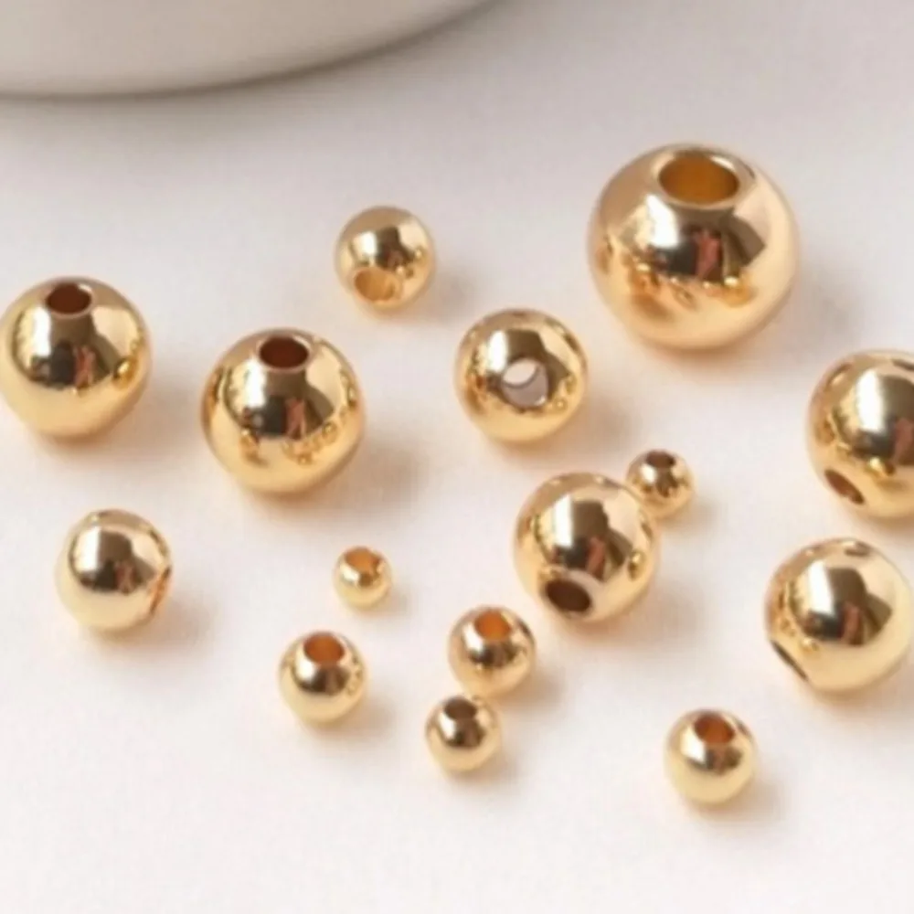 

Copper Bead 14K Gold Color Glossy Loose Beads DIY Handmade Beaded Accessories Jewelry Materials directly from the manufacturer