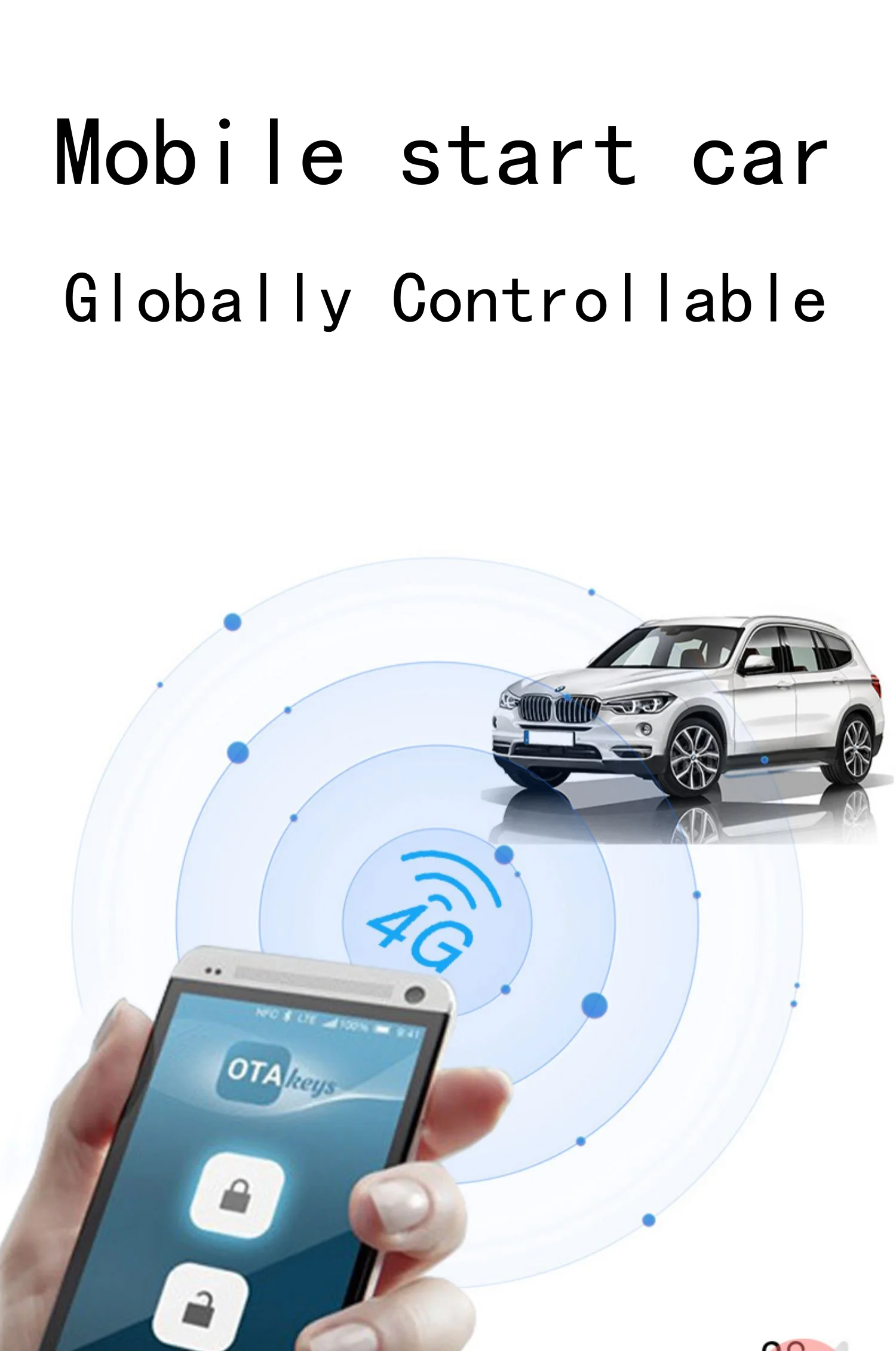 Dodaj bezkluczykowy system startowy samochodu do system zdalnego uruchamiania Volkswagen VW Touareg i komfort system wprowadzania jednym dotkniฤciem