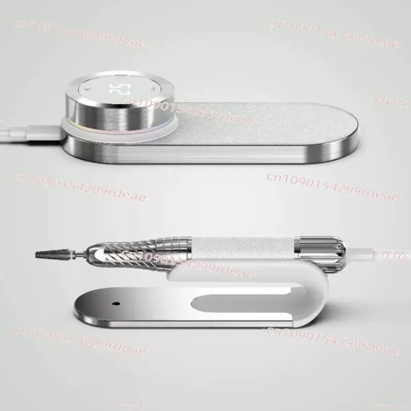 4th Artist Nail Salon Lightweight Rechargeable Nail Drill File Machine for Manicure Pedicure White
