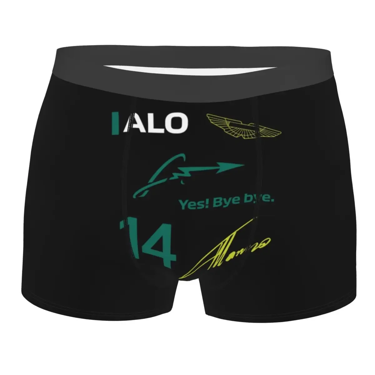 

Custom Alonso Automobile Race Underwear Male Printed Fernando Number 14 Boxer Shorts Panties Briefs Breathable Underpants