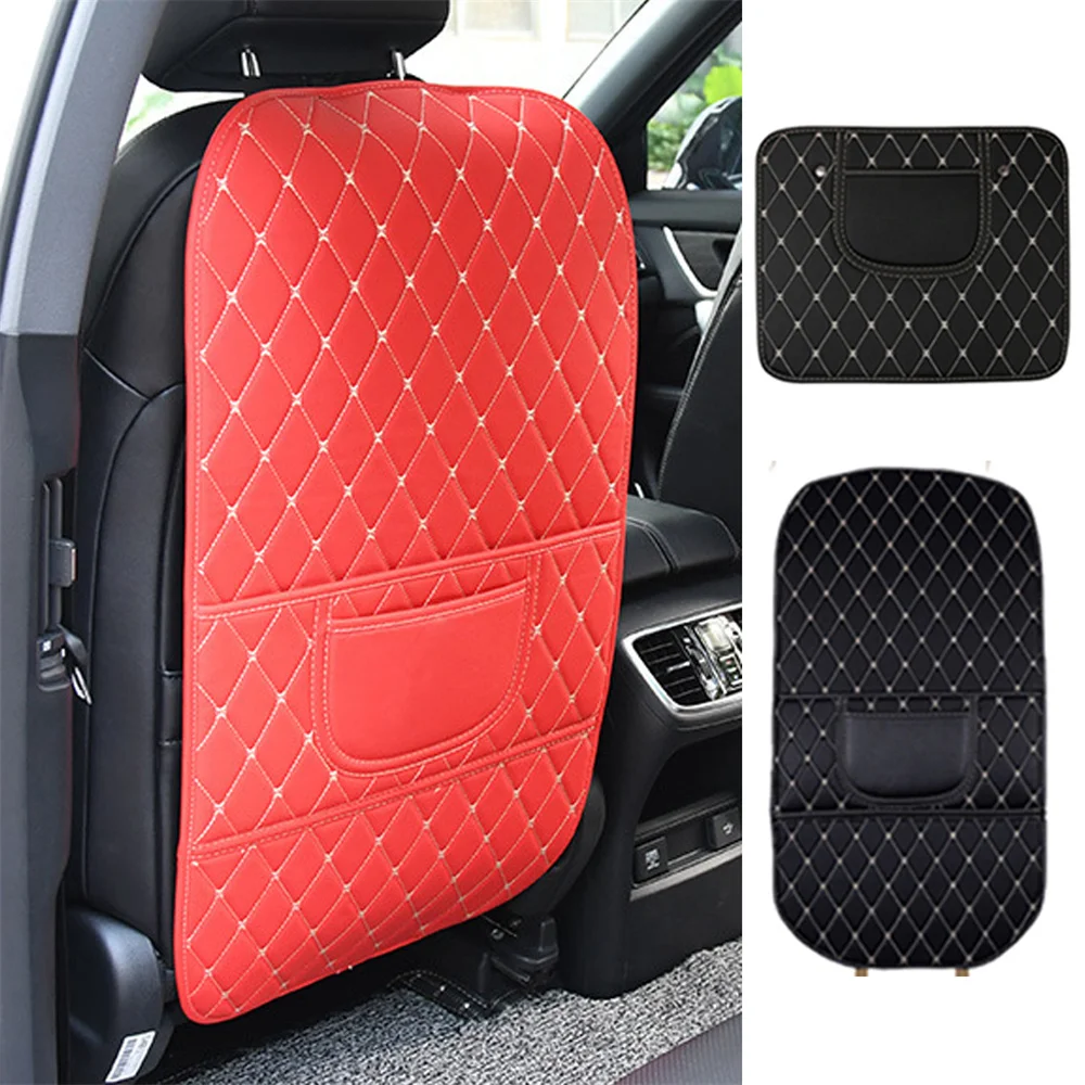 Kick Mat For Cadillac CT6 ATS DeVille XTS Escallade XT5 CTS STS DTS SLS XLR Anti Child Kick Pad Car Seat Back Protection Cover